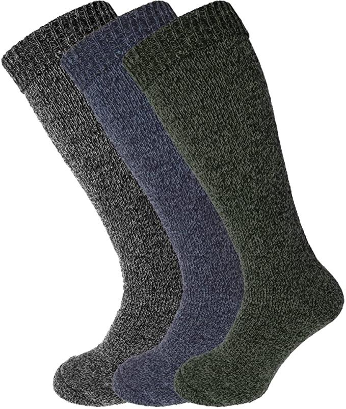 Mens Wool Blend Wellington Boot Socks 3 Pack-black-navy-hosierydirect.jpg