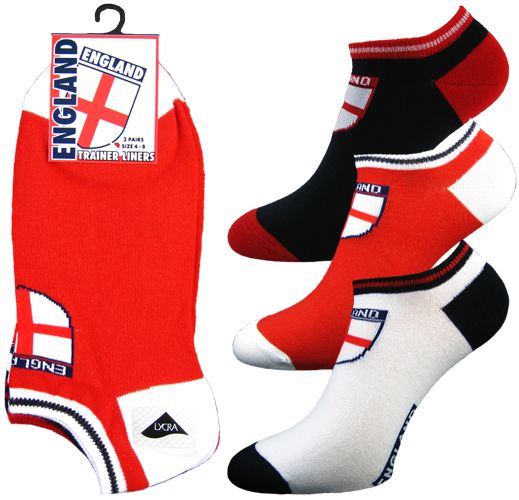 Adults england st georges trainer socks Hosierydirect.jpg