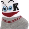 BOYS 2 PACK GREY ANKLE SOCKS