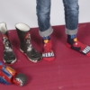BOYS MARVEL AVENGERS  IRONMAN CHARACTER SLIPPER SOCKS 