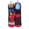 BOYS MARVEL AVENGERS  IRONMAN CHARACTER SLIPPER SOCKS 
