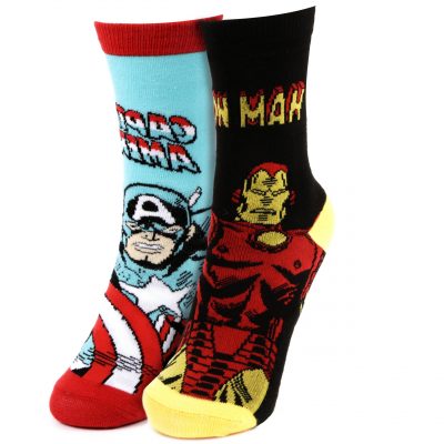 Marvel-2-Pack-Boys-Ankle-Socks-Hosierydirect