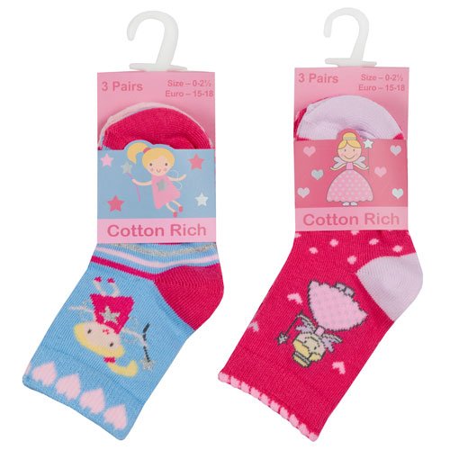 Baby-Girls-3-Pack-Socks-Fairy-Princess-Hosierydirect