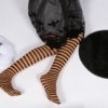 Girls Halloween Striped Tights