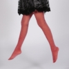 Girls Halloween Red Sparkle Tights