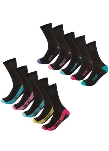 Ladies-5-Day-week-Black-Socks1-Hosierydirect