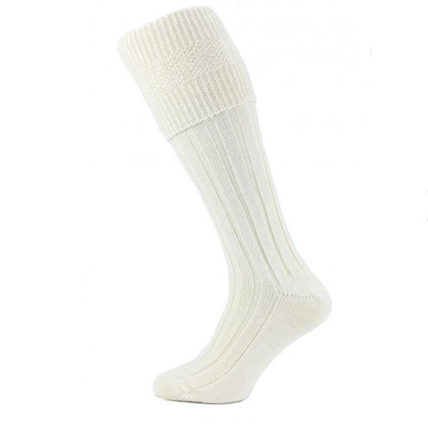 Mens-Premium-Kilt-Socks-Classic-Cream-Hosierydirect