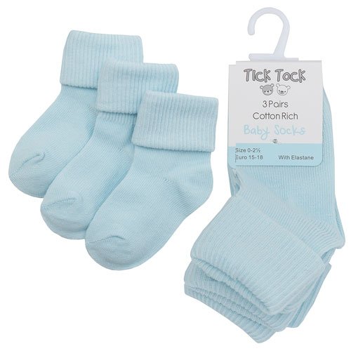 Turn-Over-Top-Baby-Ankle-Socks-Blue-Hosierydirect