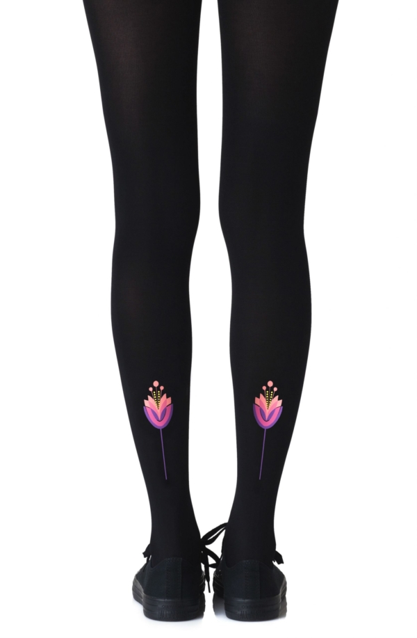 Womens-Black-Opaque-Print-Tights-f374-bmc_3-Hosierydirect