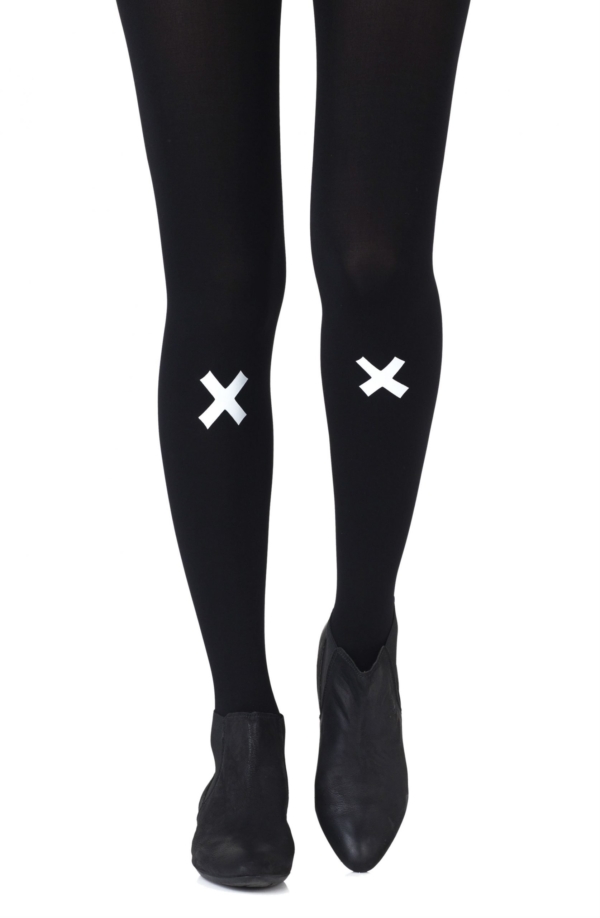 Womens-Black-Opaque-Print-Tights-f379-bgr1-Hosierydirect