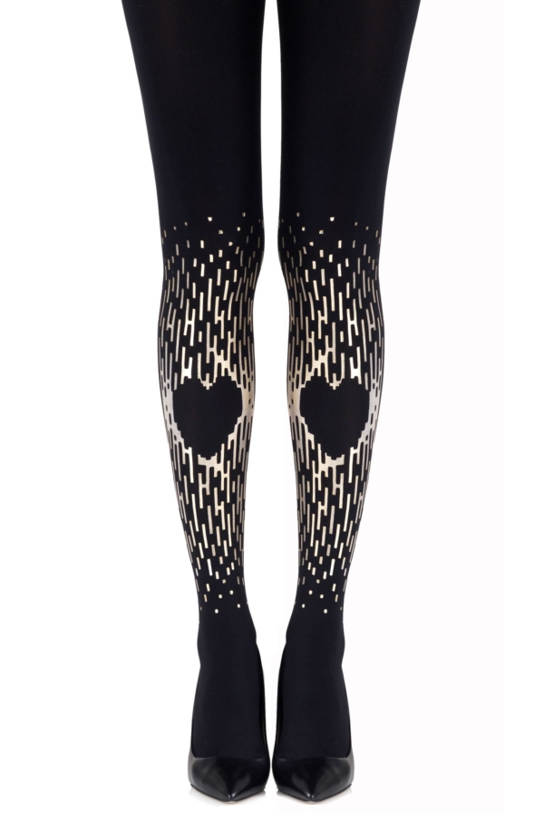 Womens-Black-Opaque-Print-Tights-f380-bg-Hosierydirect
