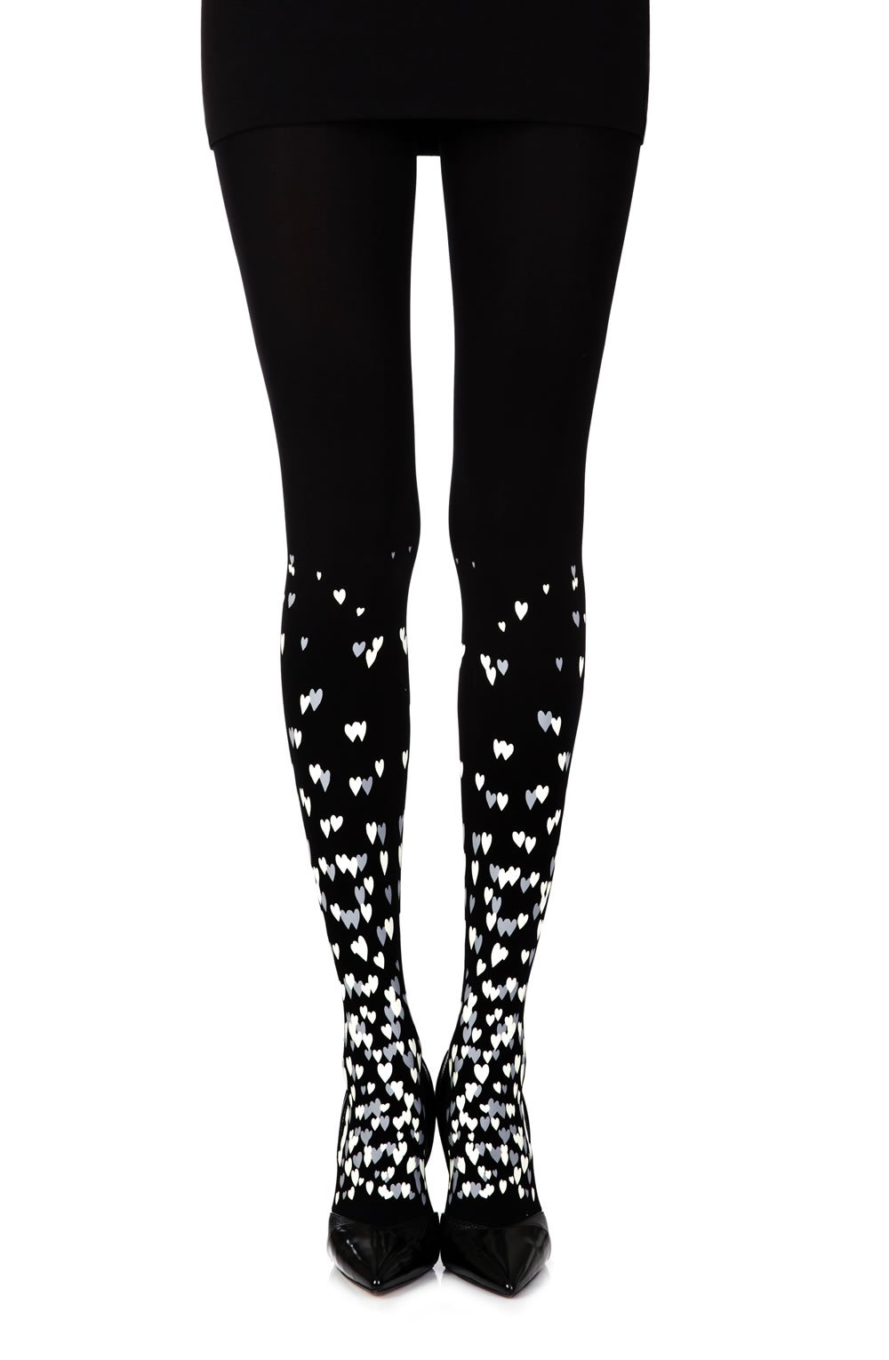 Womens-Black-Opaque-Printed-Tights-F286-BGC_1-Hosierydirect