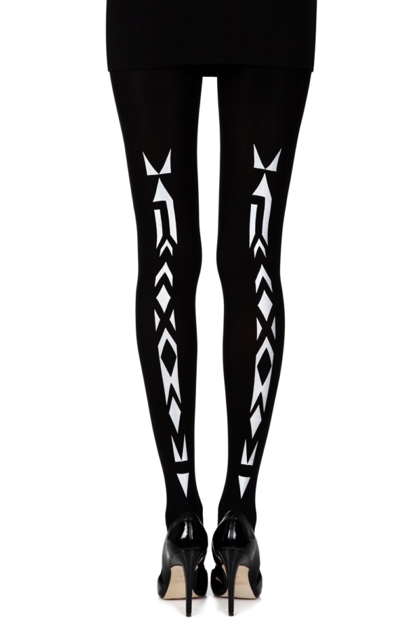 Womens-Black-Opaque-Printed-Tights-F302-BR_1-Hosierydirect