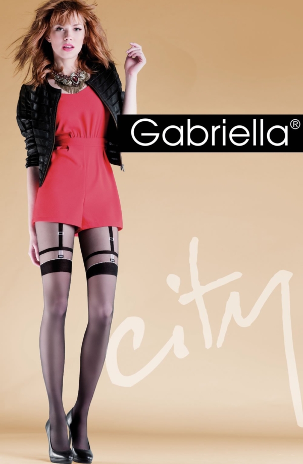 Womens-Black Sheer Tights with Faux Suspender Design_727_1-Hosierydirect