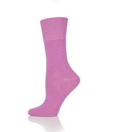 Womens-Non Elastic Soft Top Diabetic Cotton Socks 3 Pack -Pink1-Hosierydirect