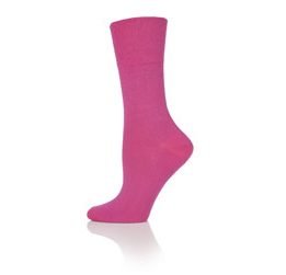 Womens-Non Elastic Soft Top Diabetic Cotton Socks 3 Pack-Pink_2-Hosierydirect.jpg