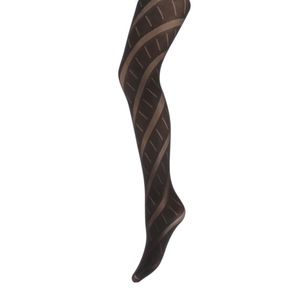 Womens-Plus-Size-Opaque-Patterned-Tights-–-Geometric-Design2Hosierydirect