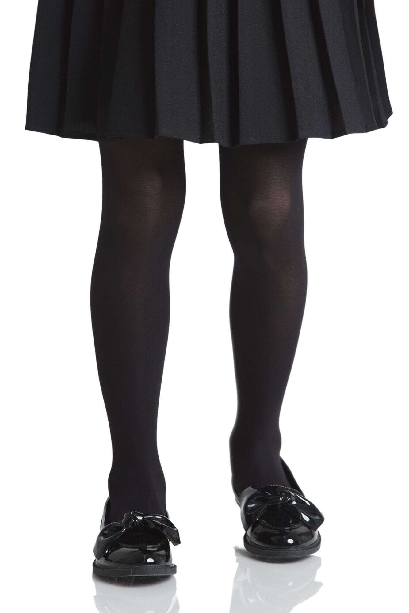 Girls Navy 40 Denier Tights –