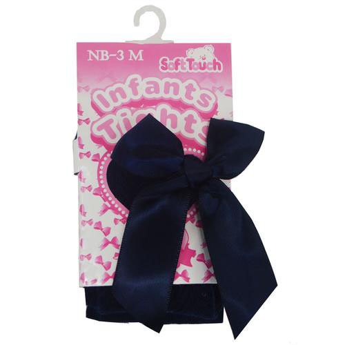 Baby Girls Navy Chevron Tights with Bow hosierydirect.jpg