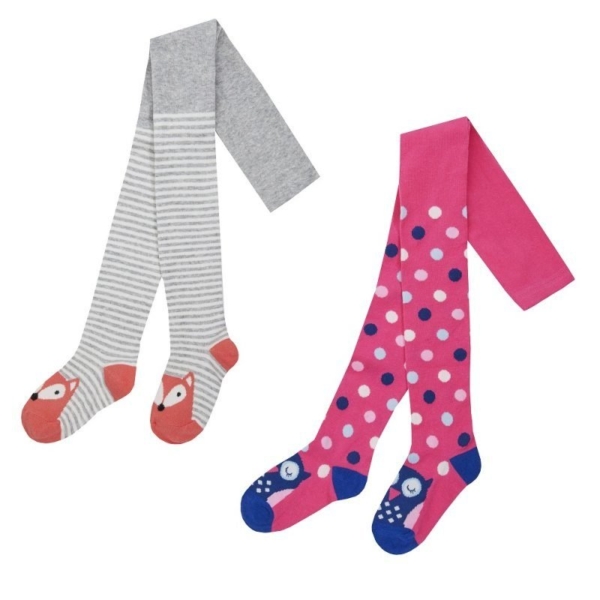 Girls Assorted Stripe and Dots Design Tights 46b434 hosierydirect.jpg