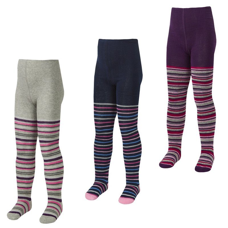 Girls Assorted Stripe Design Tights (2-8 Years) 46b518 Hosierydirect.jpg
