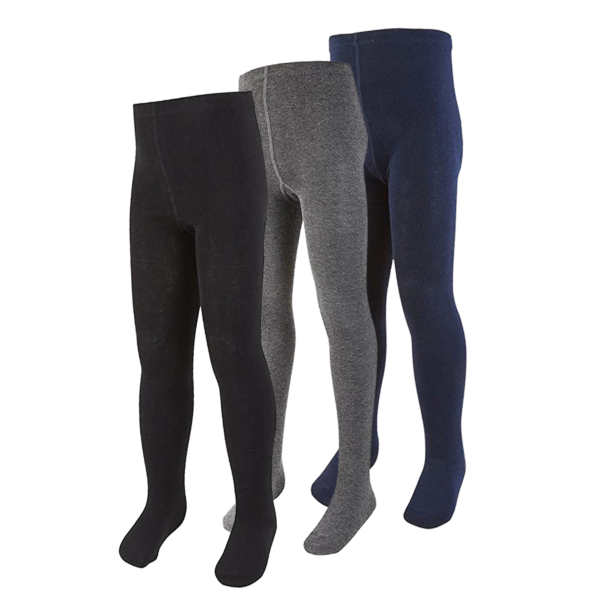 Hosierydirect girlstights-black-grey=navy